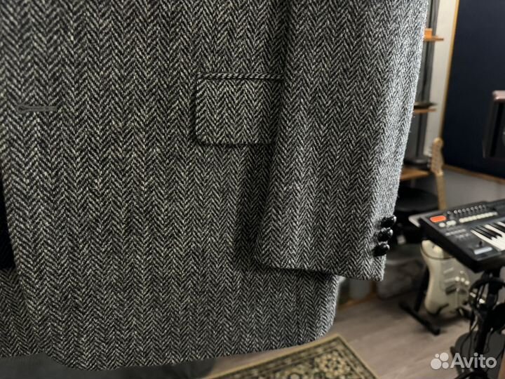 Harris Tweed Оригинал Винтаж Уникальный Пиджак