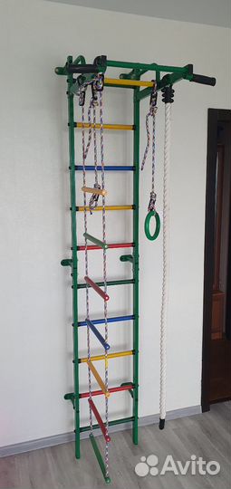 Детская шведская стенка и турник бу