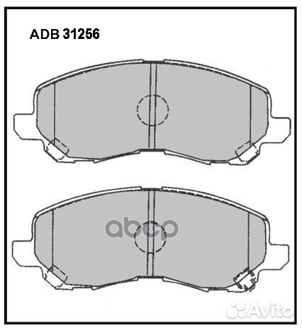 Колодки передние mitsubishi Galant/Lancer/Space