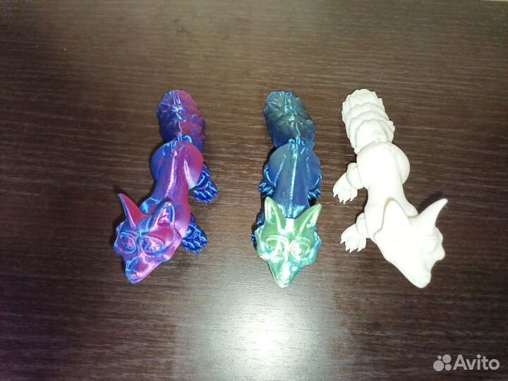 Подвижная лисичка игрушка 3D печать