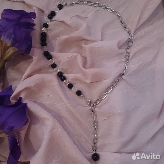 Колье с натуральными камнями