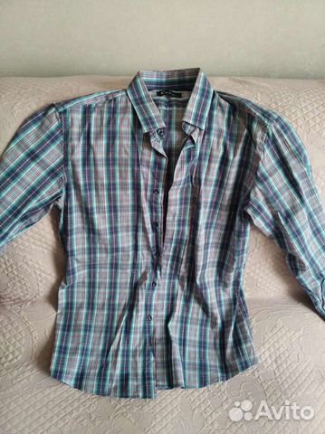 Рубашка мужская новая,50 размер, клетка объявление продам
