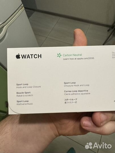 Apple Watch s9 - sport loop/light pink оригинал