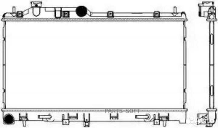 Радиатор охлаждения Субару Легаси 2,0-2,5 07