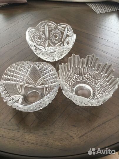 Хрустальные вазочки