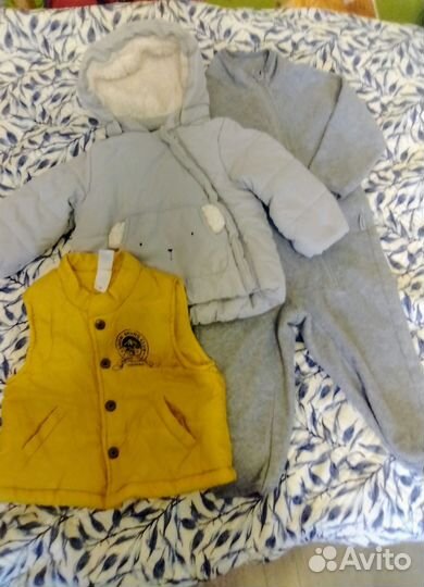 Куртка H&M, жилет CA, комбез Lassie