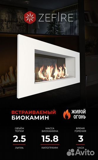 Биокамин встраиваемый