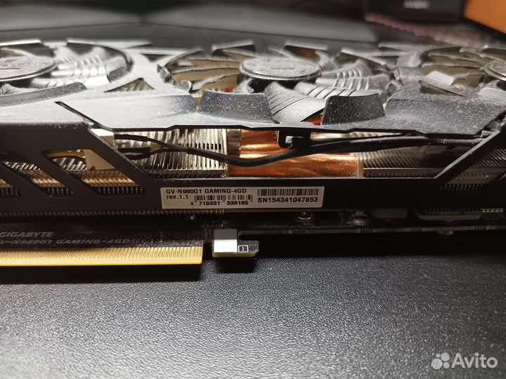 Видеокарта Gigabite GTX 980