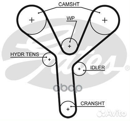 Ремень грм honda legend IV 06 197х20 5660XS Gates