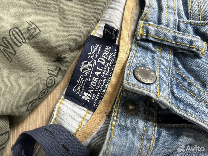 Джинсовые шорты и футболка Zara