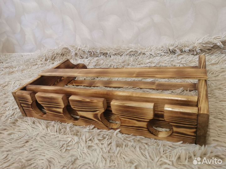 Винная полка лофт