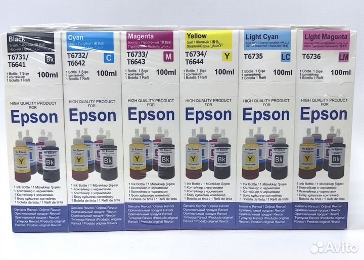 Чернила epson 673 / 664 оригинал качество