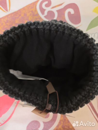 Мужская зимняя шапка вязаная новая