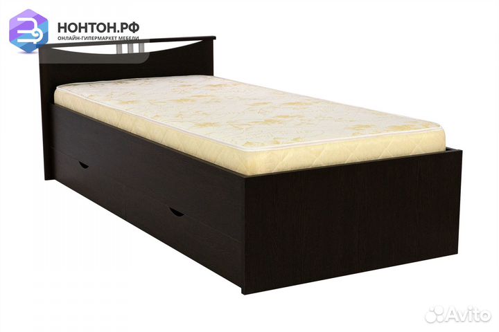 Кровать односпальная Мелисса с ящиками венге