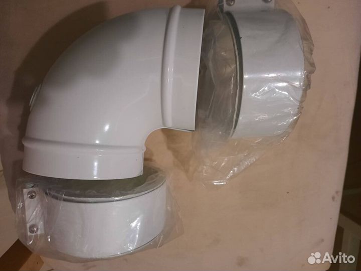 Отвод 60/100мм для начального участка (от котла)