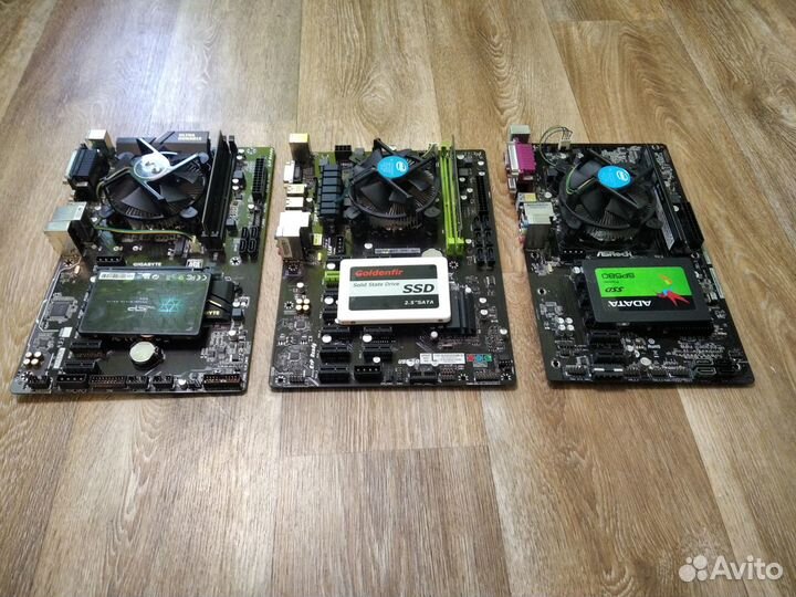 Комплекты (3шт): Мать + процессор + озу + SSD