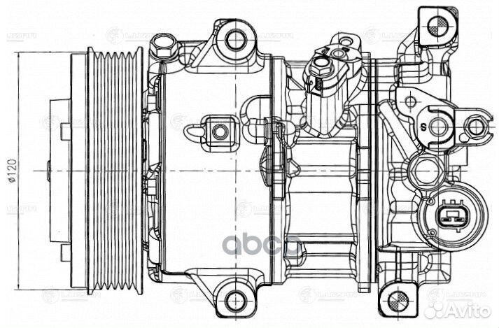 Компрессор кондиц. для а/м Toyota Corolla (13)