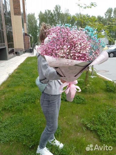 Букет цветов из гипсофилы, доставка