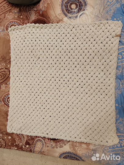 Плед вязаный плюшевый детский