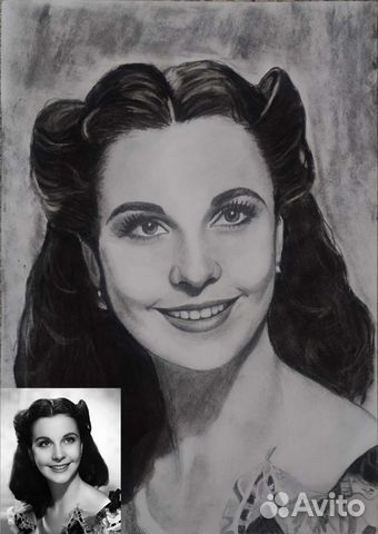 Портрет по фото карандашом