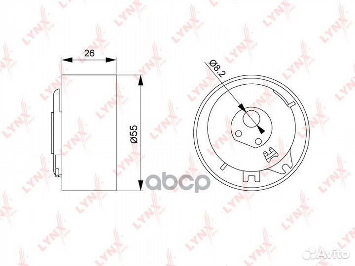 Ролик натяжной ремня грм PB1240 lynxauto