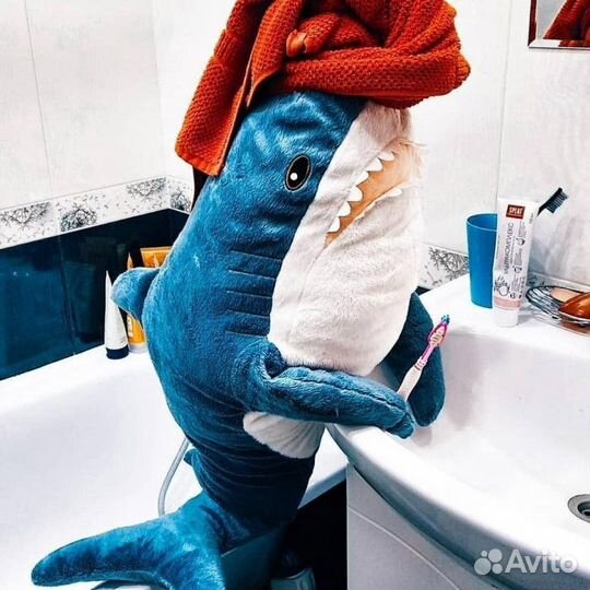 Акула из икеи 60см