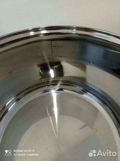 Кастрюля из нержавейки 6л с крышкой
