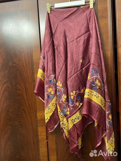 Шелковый платок гульменди ручной работы