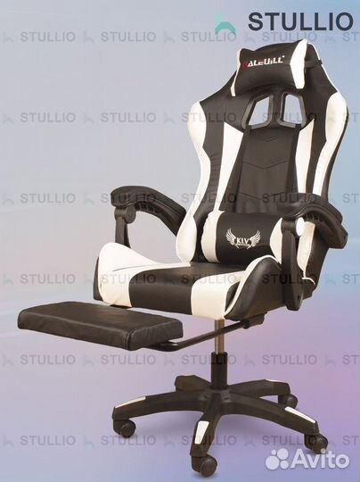 Компьютерное игровое кресло геймерское с массажем