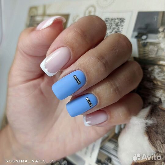 Маникюр+гель-лак. Пролетарка