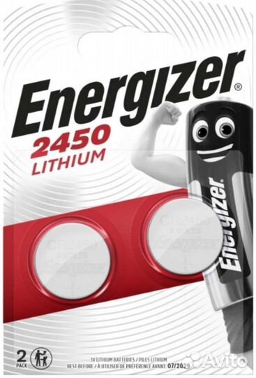 Батарея Energizer cr 2450 новая 1шт