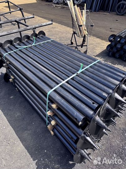 Винтовые сваи с монтажом