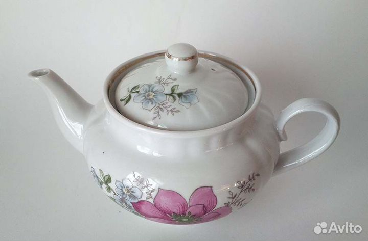 Фарфоровый чайник сервиз СССР