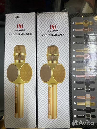 Микрофон караоке с колонкой беспроводной