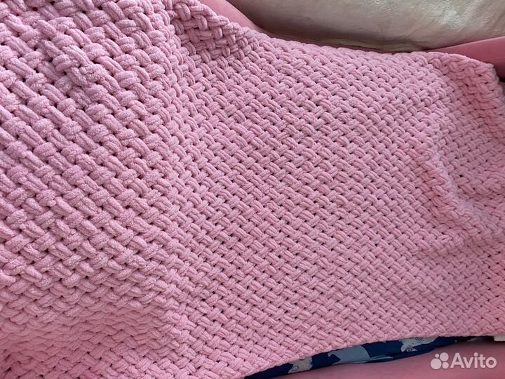 Плед из ализе пуффи 145*94