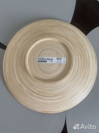 Икеа тарелка из бамбука диаметр 30 см