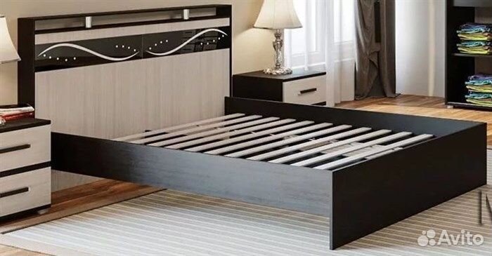 Кровать двуспальная 140х200 с настилом