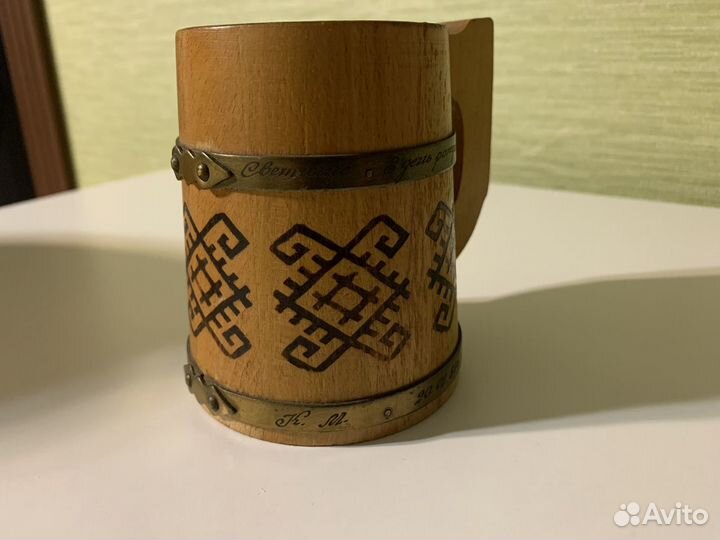 Кружка деревянная