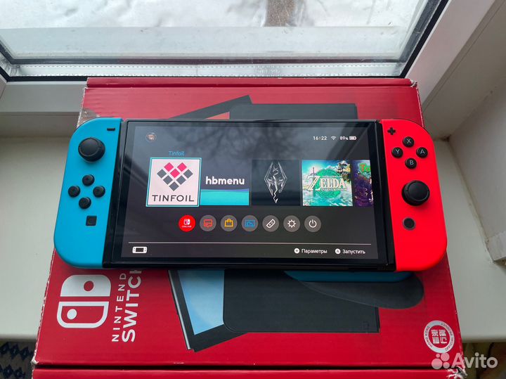 Nintendo Switch Oled прошитая Чип 256гб