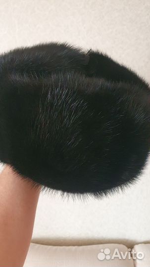 Шапка ушанка норковая