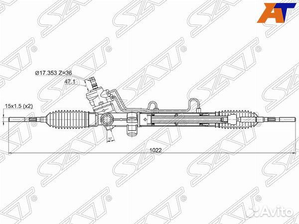 Рейка рулевая toyota corona