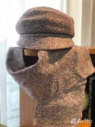 Женская кепка с шарфом (комплект)