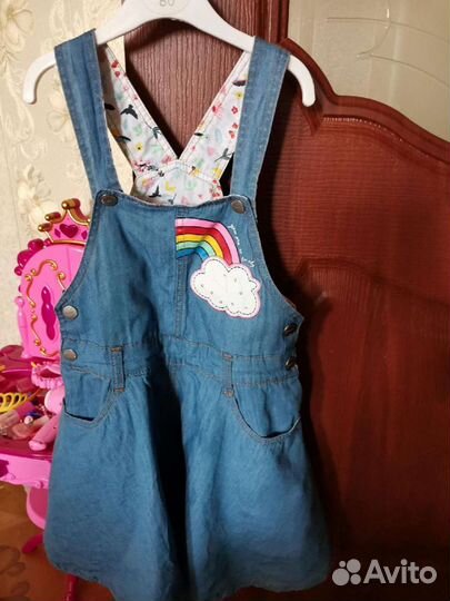 Джинсовые сарафаны р. 110