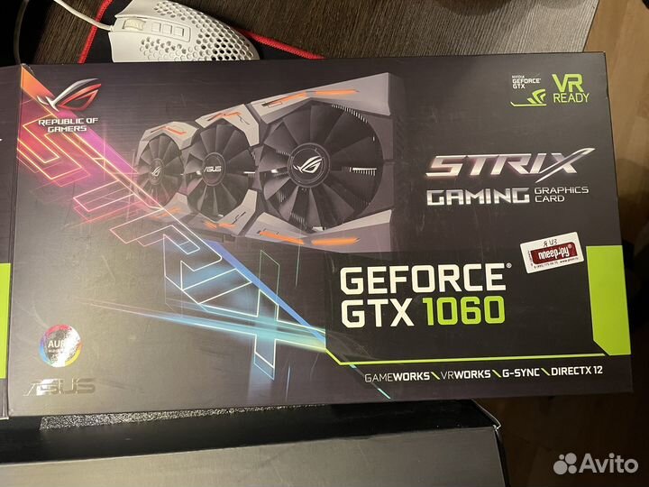 Gtx 1060 6 gb asus strix