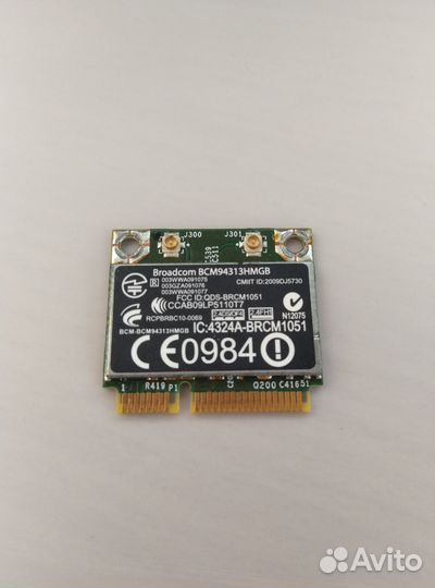 Сетевая карта для ноутбука mPCIe мини PCI-E