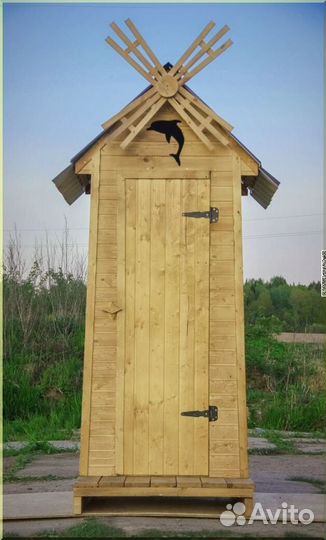 Дачный туалет деревянный WVJ