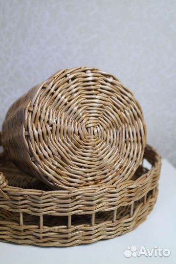 Плетеная ваза для сухоцветов