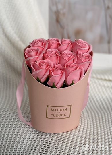 Букет из мыльных роз