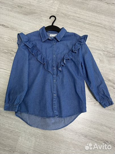 Джинсовая рубашка для девочки Zara