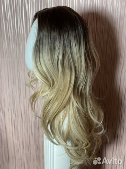 Парик из термоволокна Омбре блонд #А7